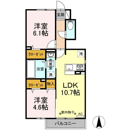 【間取り】 | エスポワールA(エスポワールエー)