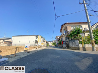 【前面道路含む現地写真】 | 宇治市宇治大谷　2区画A号地　売土地　建築条件無し