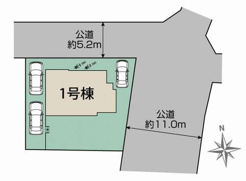【区画図】 | 【仲介手数料０円】平塚市岡崎　新築一戸建て | 平塚市岡崎　新築一戸建て