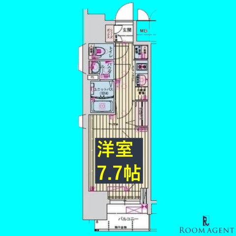 プレサンス東別院駅前Ⅱの間取り