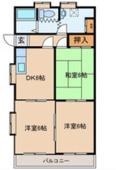 ブリックタウン壱弐参番館の間取り