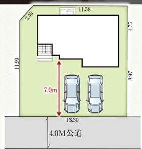 【新築戸建】　いわき市小名浜南君ヶ塚町3期　1棟限定　【長期優良住宅】の区画図|区画図です。ご参照下さい。