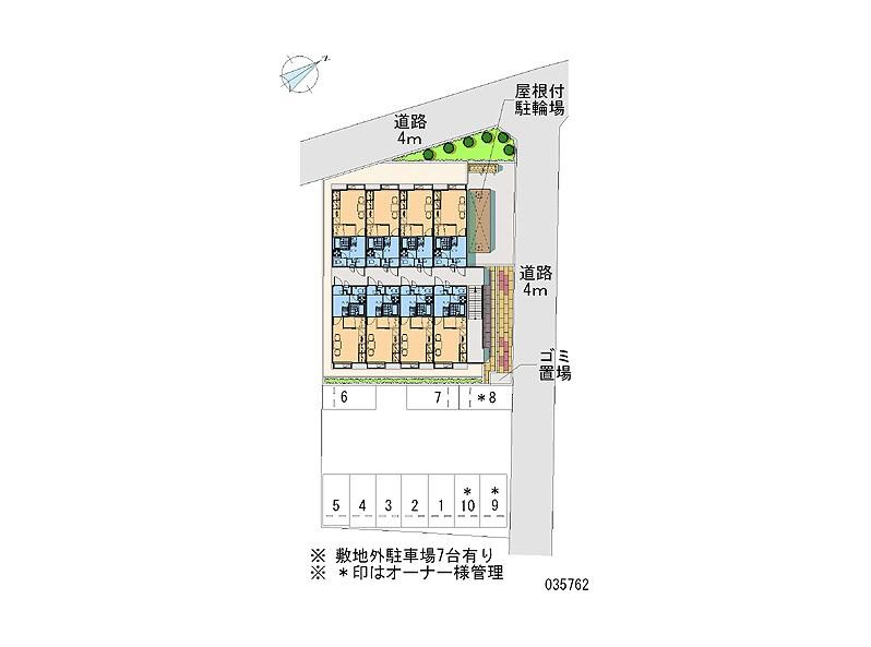 レオパレスＫＩＫＵＭＡの区画図