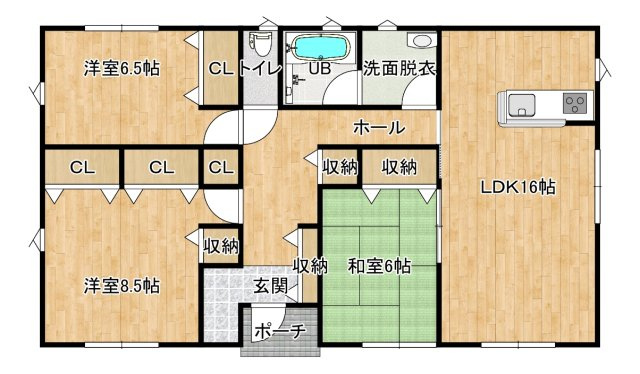 【間取り】 | 柳井第７　２号棟