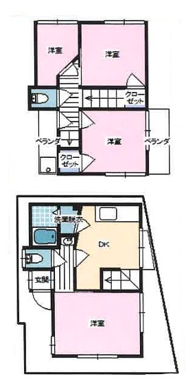 【間取り】 | 本木北町貸家