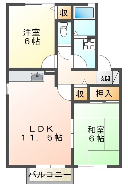 ビバーチェ須磨の間取り