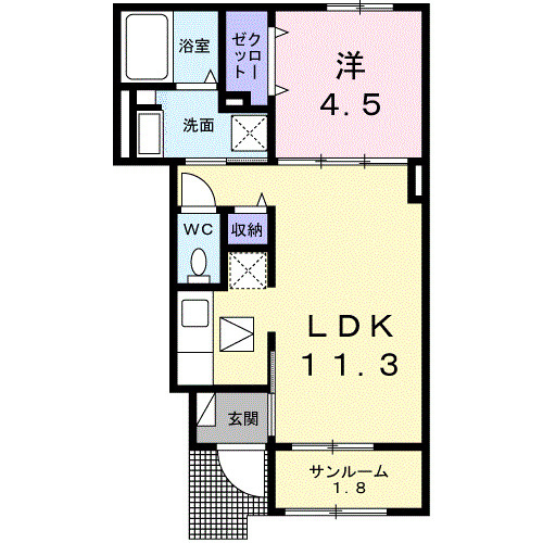 エスペランサ田代の間取り