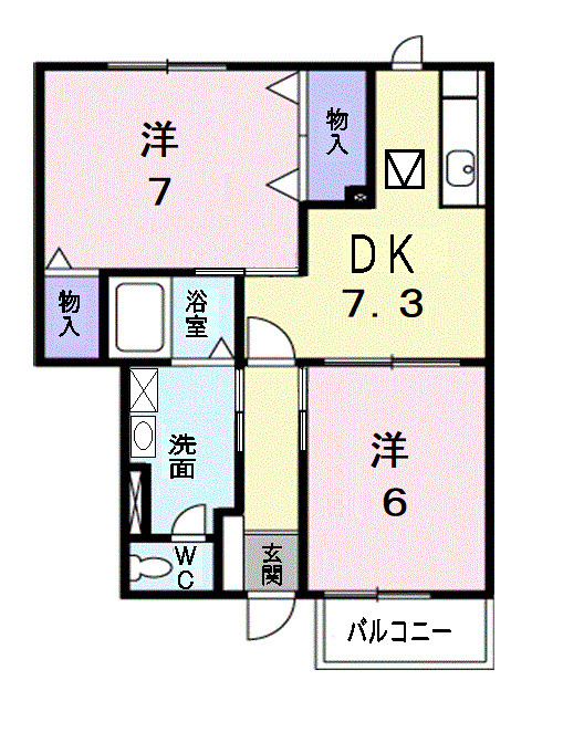 シェーン・バッハの間取り