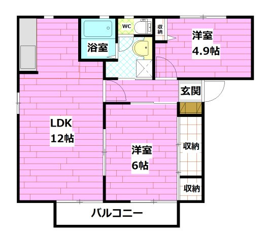 アルティメイトＳｈａＭａｉｓｏｎ　B棟の間取り