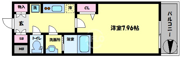 ラヴィータ難波元町の間取り|TOYOTOMI STAY premium 難波元町　間取り