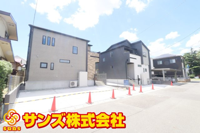 郡山市安積町笹川字中ノ渡戸　　　　2号棟　　　安積第3小学校、安積第2中学区の外観|北東側から見た区画全体♪