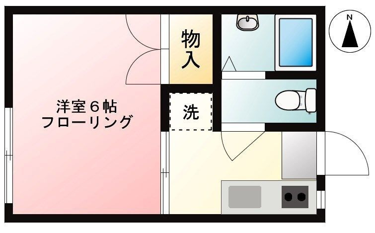 フォーブル福島の間取り
