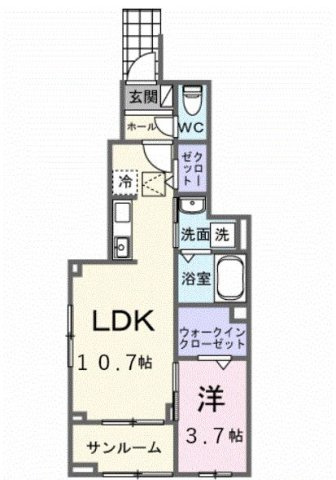 グラン　イリーデの間取り
