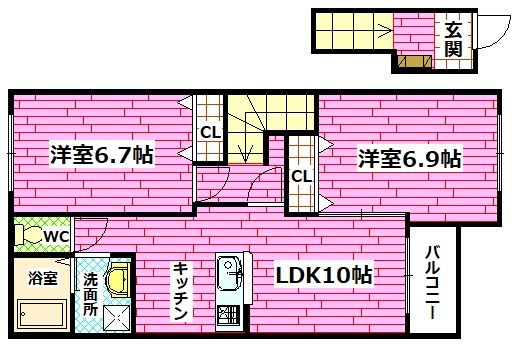 サンガーデンⅡの間取り
