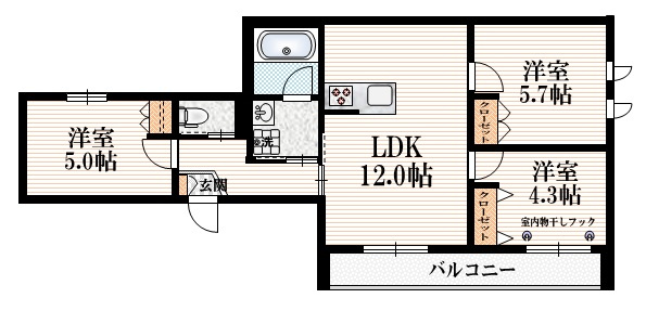 グレイスメゾン久我山の間取り