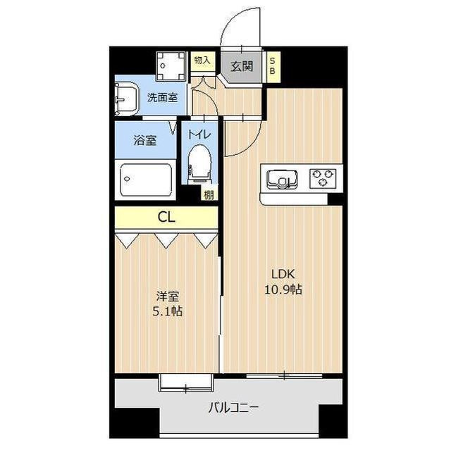 LIBTH新町の間取り