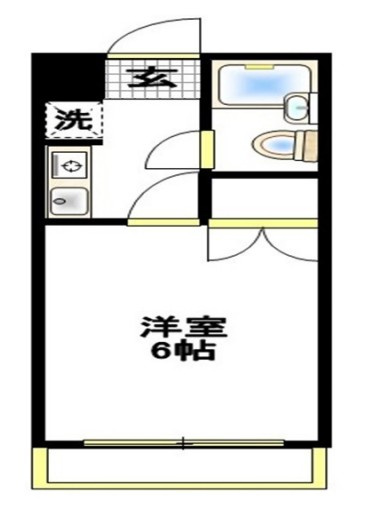 横浜市港北区小机町の賃貸マンションの間取り