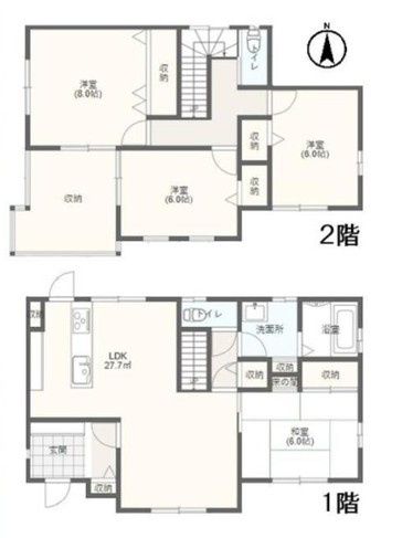 【間取り】 | 本庄市今井　中古住宅  