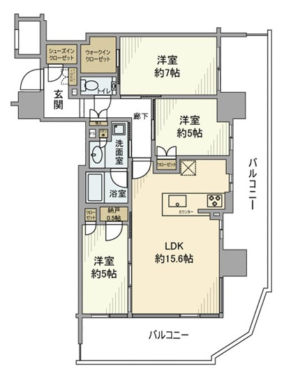 【間取り】 | シティタワー千住大橋 | 間取り