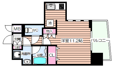 【間取り】 | セイワパレス京町堀