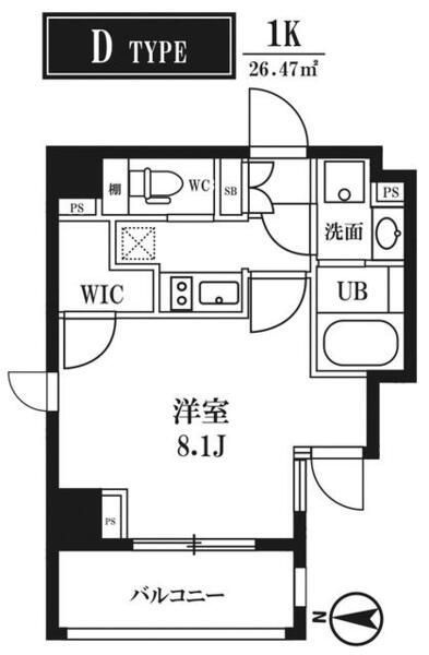 レオーネ押上Cubeの間取り