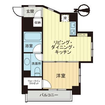 ベルファース大井町の間取り