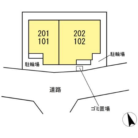 セジュール西台８の区画図