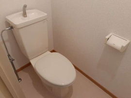 コンパクトで使いやすいトイレです