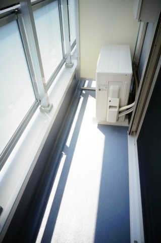 落ち着いた時間を過ごせるバルコニーです