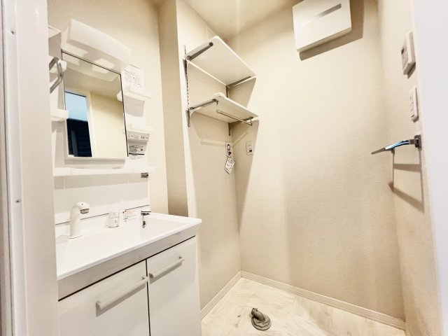コンパクトで使いやすい洗面所