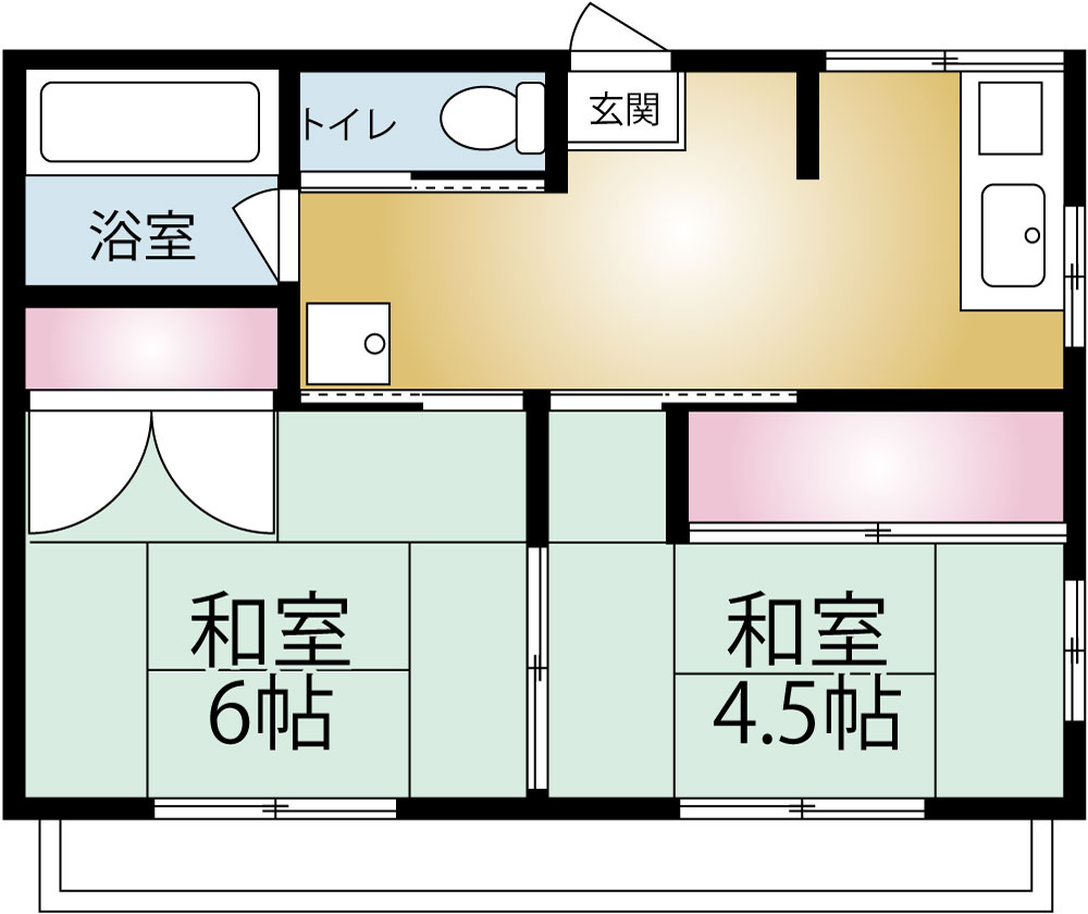 間取りはこんな感じです♪
