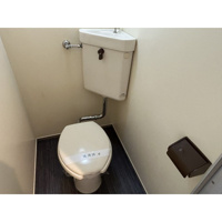 落ち着いた色調のトイレです