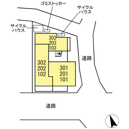 メゾンルミエールの区画図