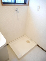 洗濯機置き場です