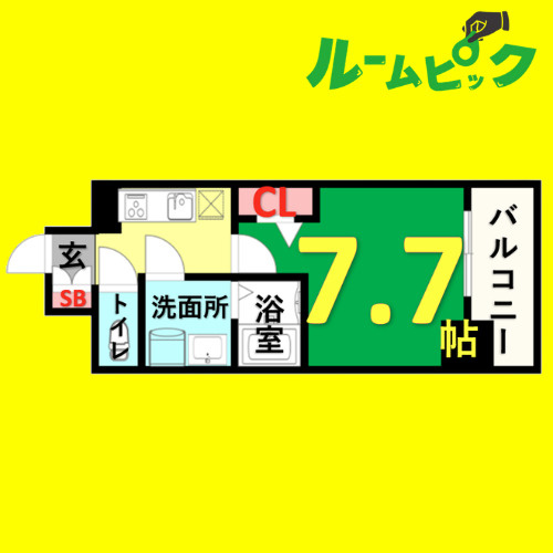 プレサンス桜通ザ・タイムズ　名古屋市賃貸　仲介手数料無料の間取り