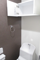 ゆったりとした空間のトイレです