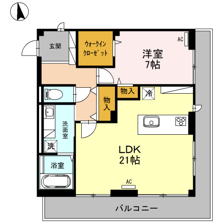 サンヴィレッジ中河原の間取り