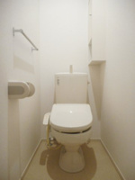 落ち着いた色調のトイレです