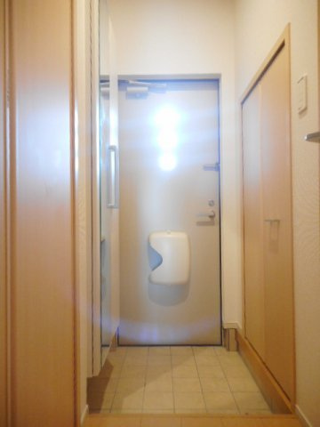 落ち着いた玄関です