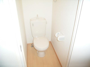 落ち着いた色調のトイレです