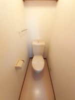 落ち着いた色調のトイレです