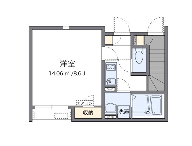 代表的な間取のため実際の間取とは異なる場合があります