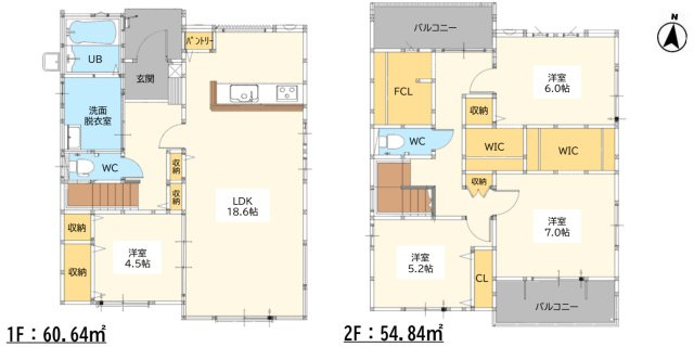 三養基郡上峰町大字坊所10期1区画 6号棟の間取り
