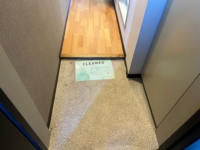 落ち着いた玄関です