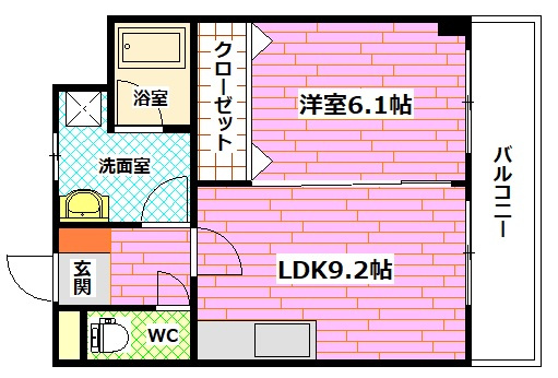 グランパレ府中の間取り
