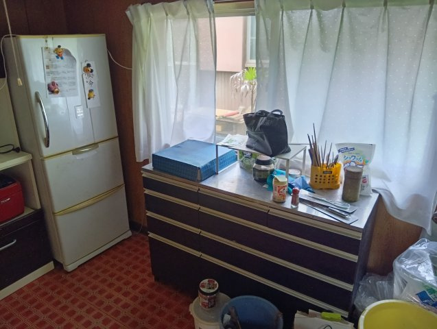 売中古戸建　富士市神谷のキッチン|ダイニングキッチンになっているので家族で会話を楽しみながらお料理が出来ます。