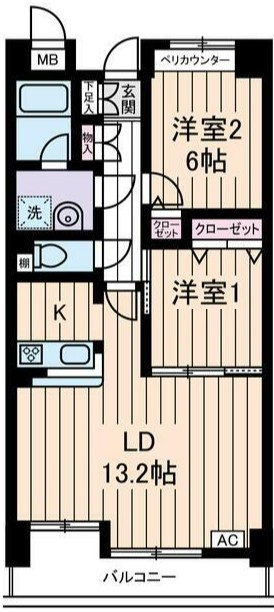 ラ・ポームの間取り|間取りです。