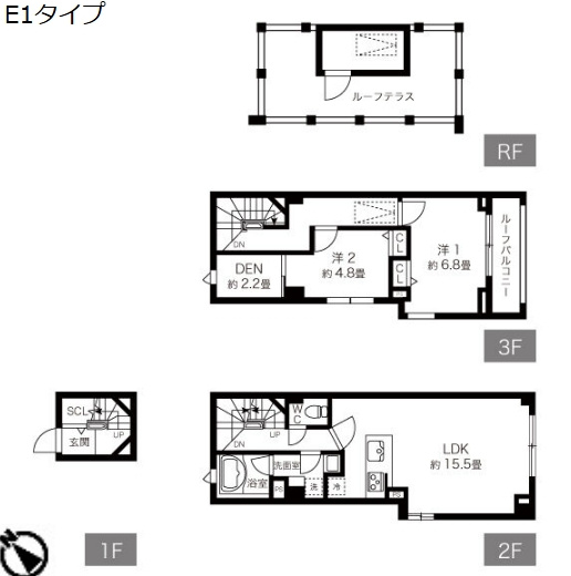 カテリーナ赤塚フレックスの間取り
