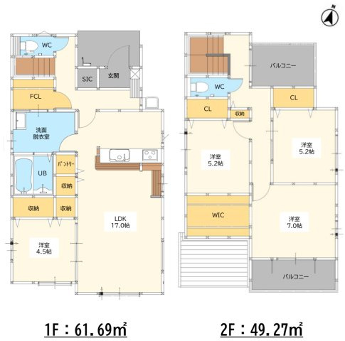 三養基郡みやき町大字原古賀9期2区画 1号棟の間取り