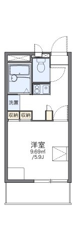 レオパレスグリーンヒルズの間取り